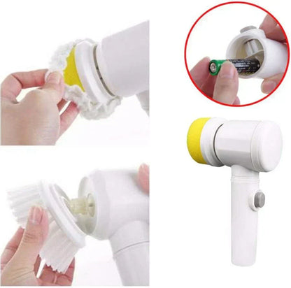 "5-in-1 Cleaning Magic Electric Brush – Powerful, Rechargeable & Effortless Deep Cleaning Tool"