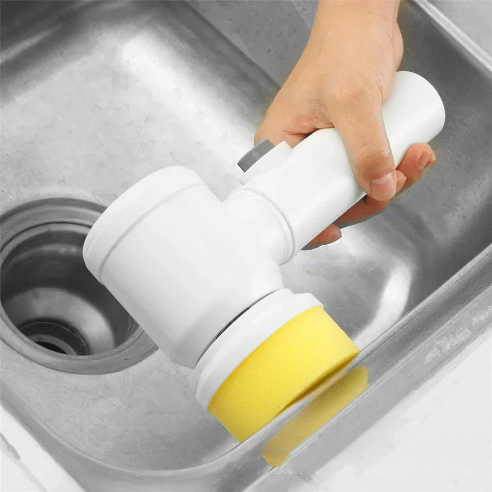 "5-in-1 Cleaning Magic Electric Brush – Powerful, Rechargeable & Effortless Deep Cleaning Tool"