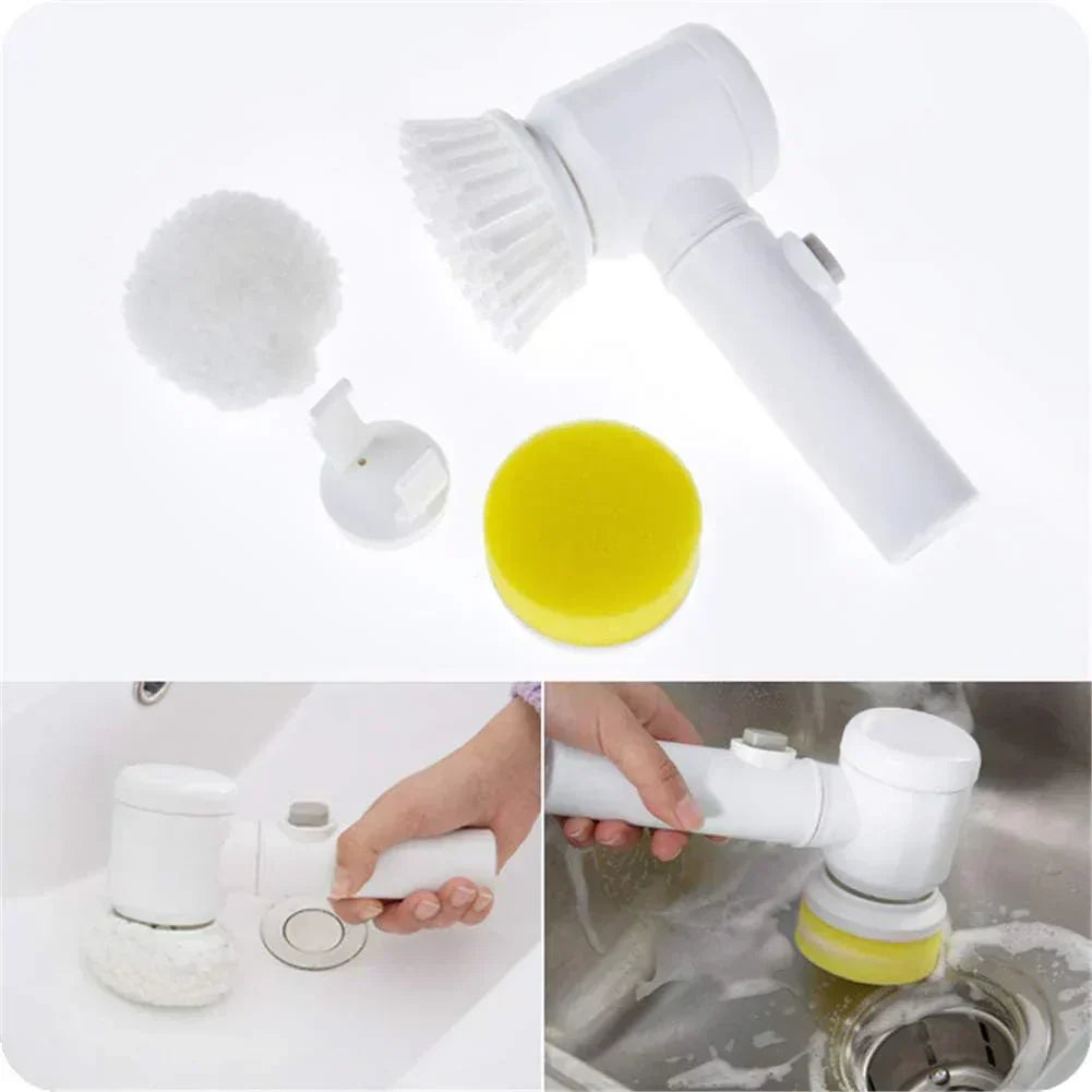"5-in-1 Cleaning Magic Electric Brush – Powerful, Rechargeable & Effortless Deep Cleaning Tool"
